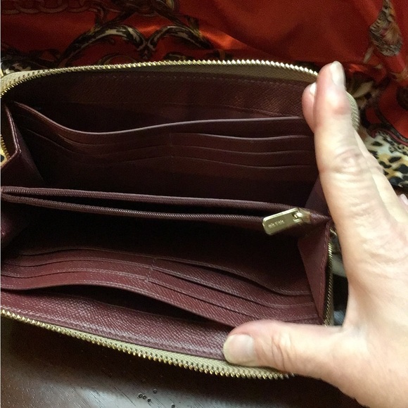 COACH Accordion Zip Wallet in crossgrain leather Style No. F54007 Long Wallet - Picture 6 of 6